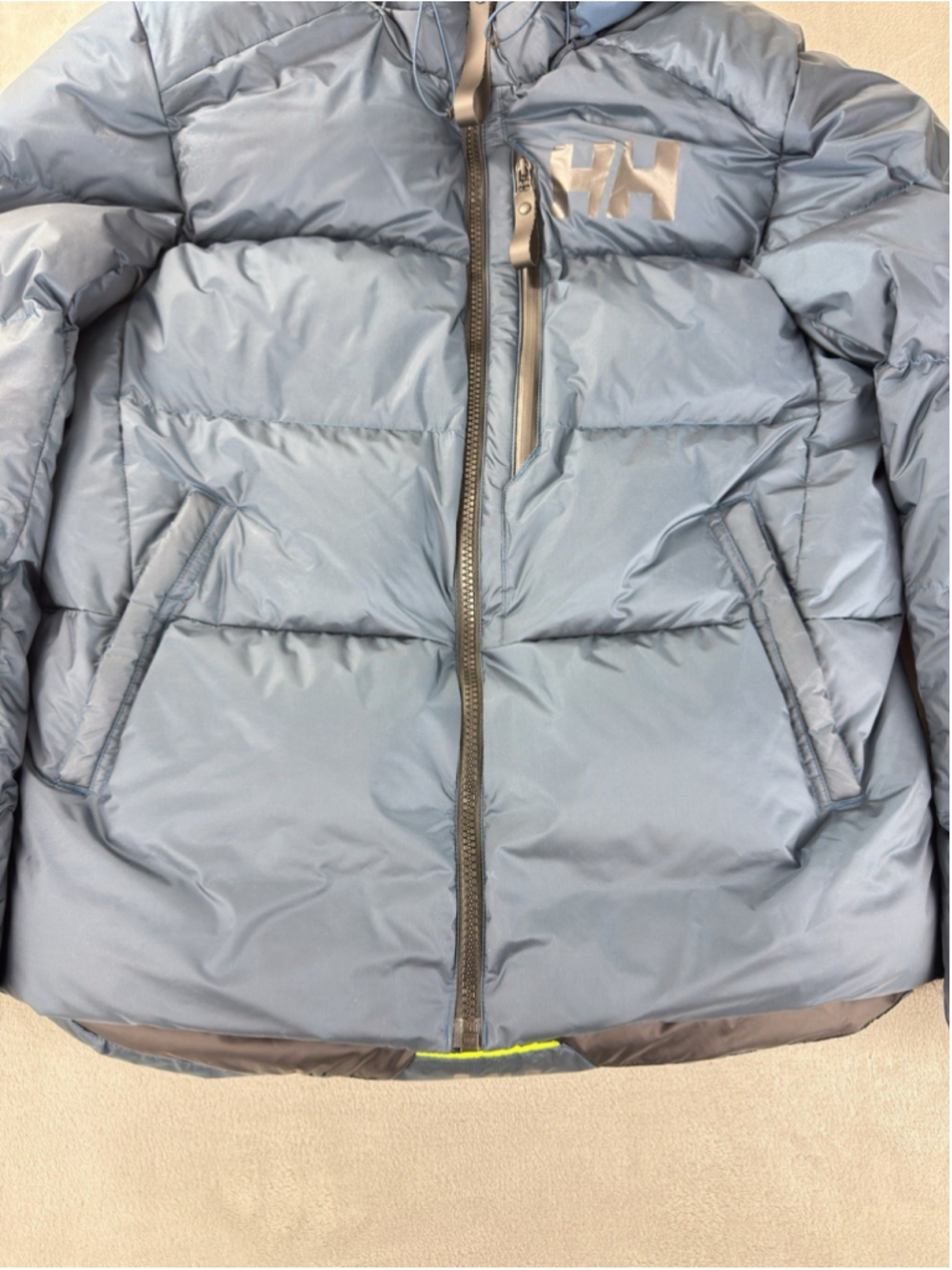 Helly Hansen Active Winter Parka Men Large Blue Puffer Jacket 100% Polyamide - Picture 11 of 16